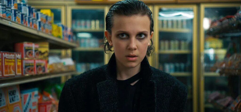 STRANGER THINGS, Millie Bobby Brown in Chapter Seven: The Lost Sister (Season 2, Episode 7, aired October 27, 2017). Net.
